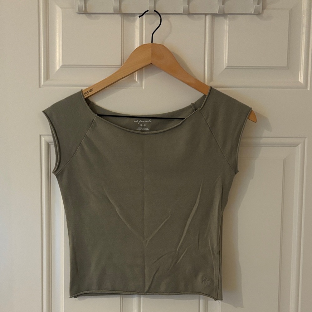 Urban Outfitters Sage Green Crop Top